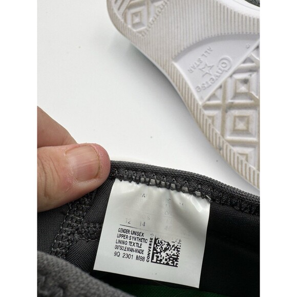 CONVERSE ALL ⭐️ STAR Low Top Sneakers Shoes‎ Size Men 12, Women 14, Green/gray - Picture 14 of 16